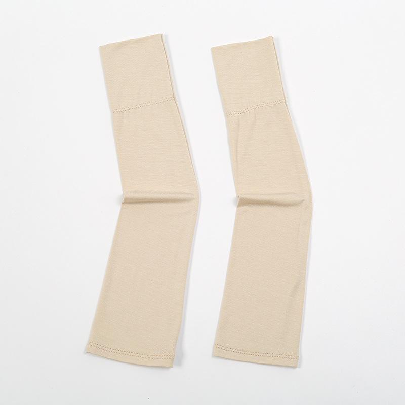 New Modal Cotton Arm Warmers For Women Girls Soft Solid Wide Edge Driving Sunscreen Long-Sleeved Summer Outdoor Riding Sleeves