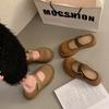 Baotou Half Slippers Women's Outer Wear Spring and Summer New Thick Bottom Heightening Music Lazy