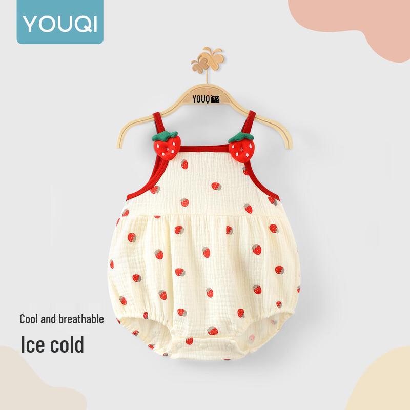 Baby Girl Summer Sleeveless Suspender Romper
