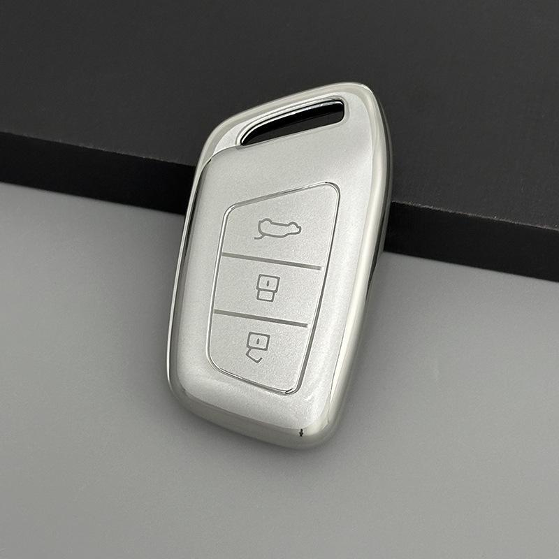 New Baojun RS6 Key Cover for RC5/RM5/RS3 Cars with Quicksand Silver Buckle