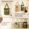 Wall Mount Wall Hanging Storage Net Bag Key Phone Hanging Pouch  for Bathroom Closet Storage