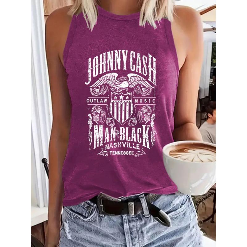 Tricou fără mâneci Top Pulover cu gât rotund Vestă pentru primăvară și vară