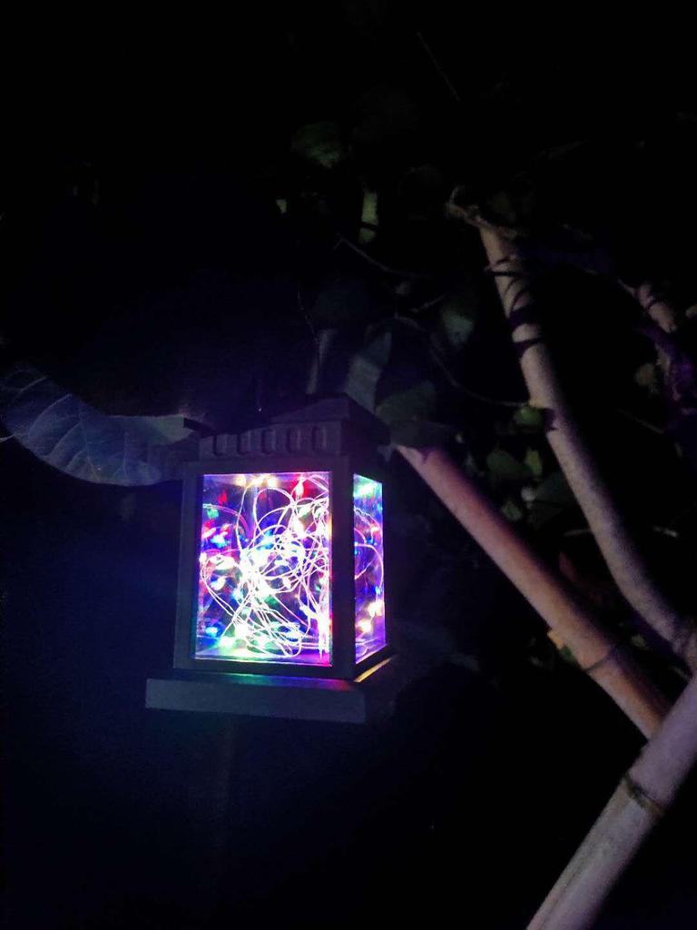 Solar Mini Lantern: Outdoor Courtyard Atmosphere Light with LED Beads - Portable Garden Hanging Candle Light