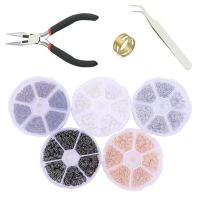 4-10mm Offene Biegeringe Set für DIY Ohrringe und Schmuckherstellung
