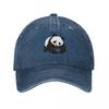 WWF Cute Panda Baseball Caps Vintage Distressed Denim World Wide Fund Sun Cap for Unisex Women Outdoor All Seasons Travel Caps Hat