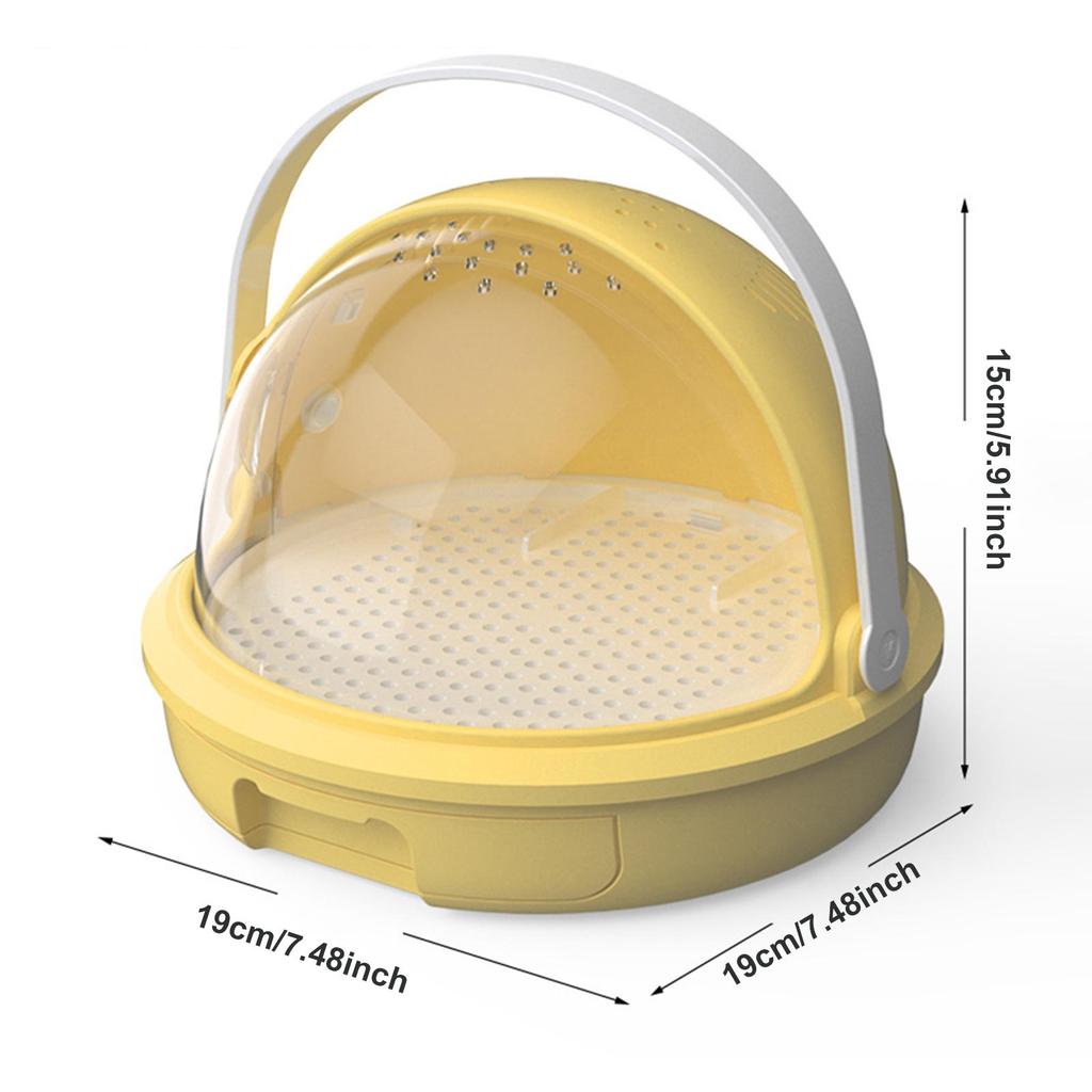 Silkworm Breeding Box Transport Container Multifunctional Easy Clean Sturdy Learning Container Observation Cabin Feeding Box