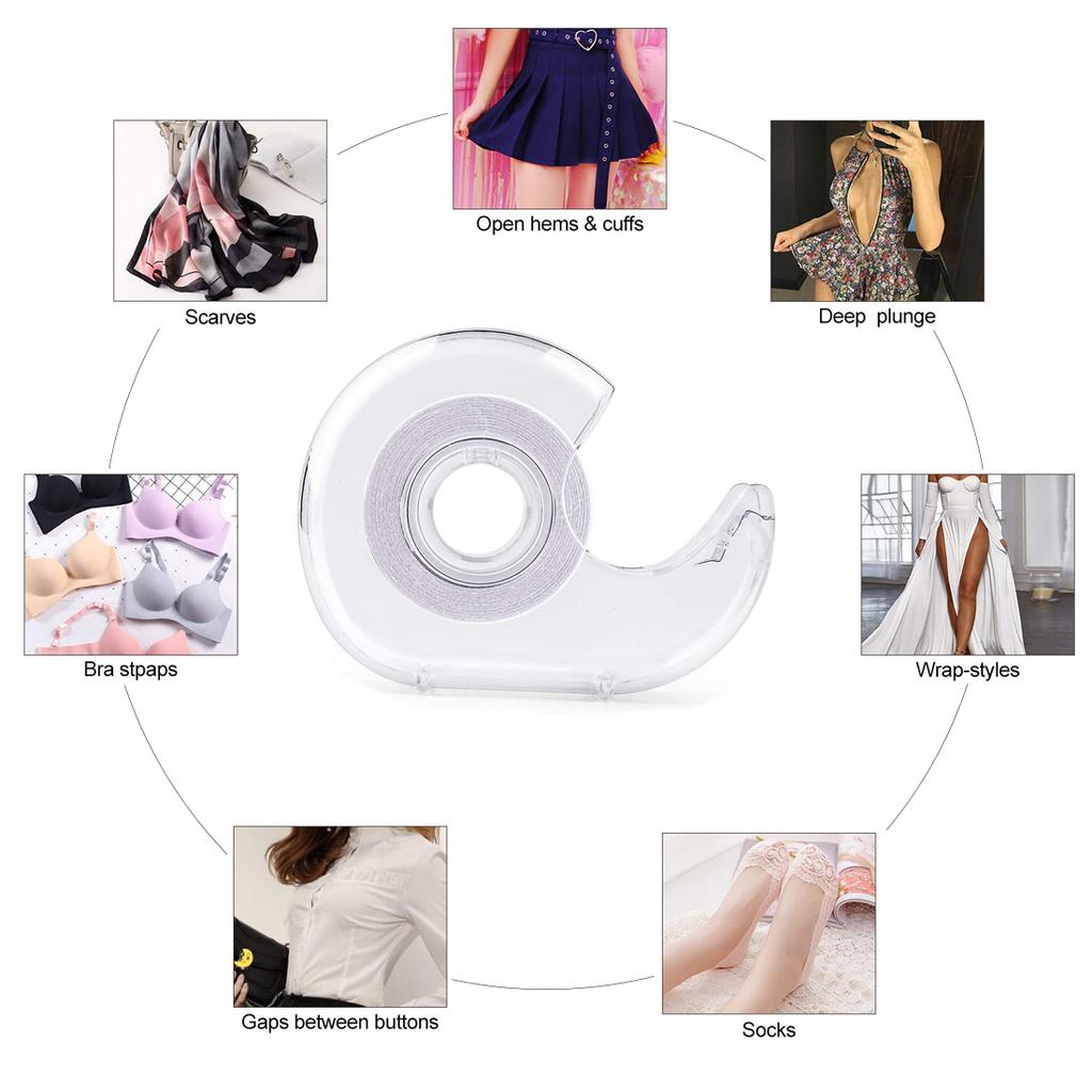 Dwustronna taśma do ubrań, klejąca taśma do podwijania brzegów do ubrań, sukienki i biustonosza