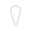 Collier - LUXENTER - Ginsi - Finition rhodium - Zircone blanche - 42 cm + 2,5 cm