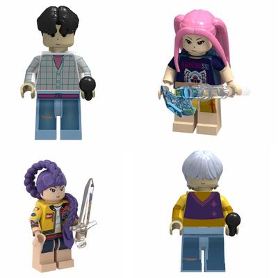 Kpop Demon Hunters Mini Action Figure Building Blocks Toy Peripherals Desk Decoration Collection Figures Toy Christmas Gift