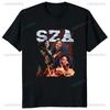 Vintage Rapper SZA Bedrukt T-shirt Zomer Trend Harajuku Korte Mouw Unisex Shirt Grafisch Over