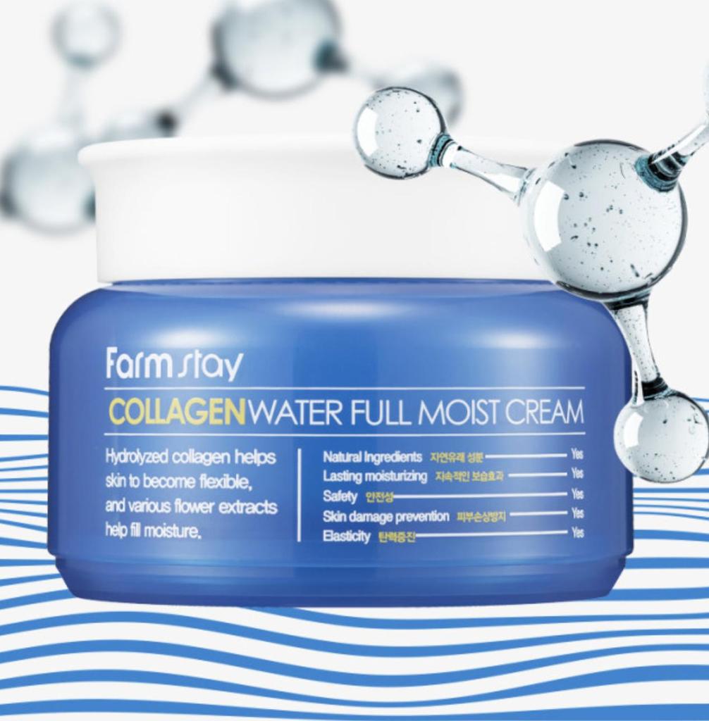 Farmstay Collagen Water Full Moist Cream (100ml) - Hydrating & Smoothing