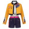 Cosplay Costume Jacket Coat Tops Shorts Necklace Set Women Halloween Carnival Party Role Playing Outfit Suit