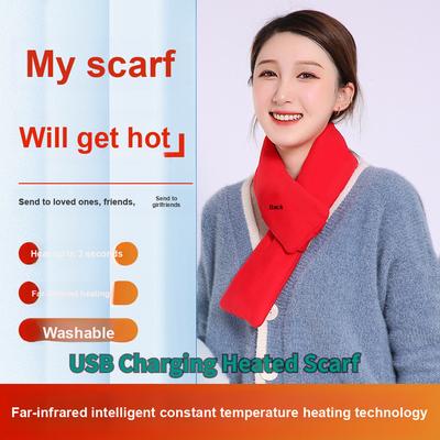 3 Pcs USB Charging Heated Scarf Winter Warm Electric Heating Neck Warmer Cervical Massage Pad Whitout Power Bank