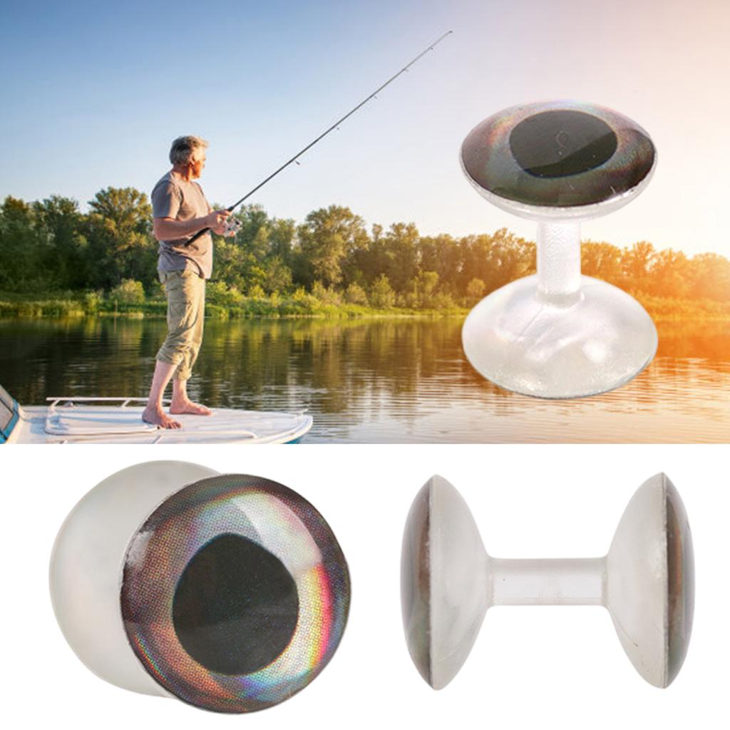 25Pcs/pack Plastic Fishing Dumbbell Eye, 6mm/8mm/10mm Lightweight And Quality Dumbbell Eye For Water Fishing