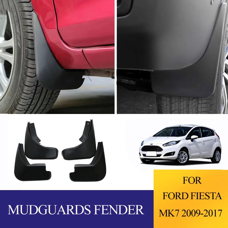 4pcs/set For Ford Fiesta MK7 2009-2017 Mudguards Mudflaps Fender Splash Guards Mud Flaps Front Rear Car Accessories