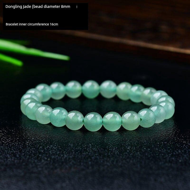 

Выбранный 8 мм Мужской и Женский Праздничный Подарок Хрустальный Браслет Green Dongling Bracelet 8mm