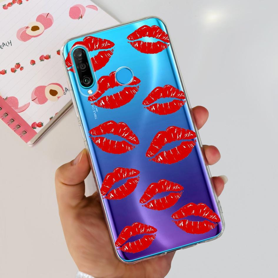 For Huawei P30 Lite Case MAR-LX1M MAR-L21A MAR-LX1A Cute Astronaut Cover Clear Silicone Bumper For Huawei P30 Pro Lite P 30 Capa