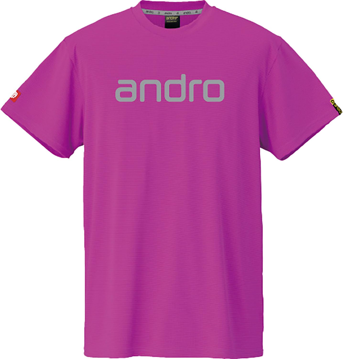 

Andro Table Tennis Game Table Tennis Unisex Napa Pink x Size S Shirt, J.T.T.A (Japan Association) Approved, T-Shirt, Deo, Silver,
