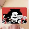 M-Mafalda Girl Floor Mat INS Style Soft Bedroom Floor House Laundry Room Mat Anti-skid Household Carpets