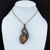 Asteroid Jasper Pendant Copper Wire Wrapped Jewelry Handmade Pendant Rainbow Moonstone Jewelry Copper Pendant Wire Wrapped Gemstone Pendant