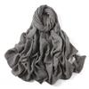 Graphite Textured Scarf 180x90 - Cotton and Polyester