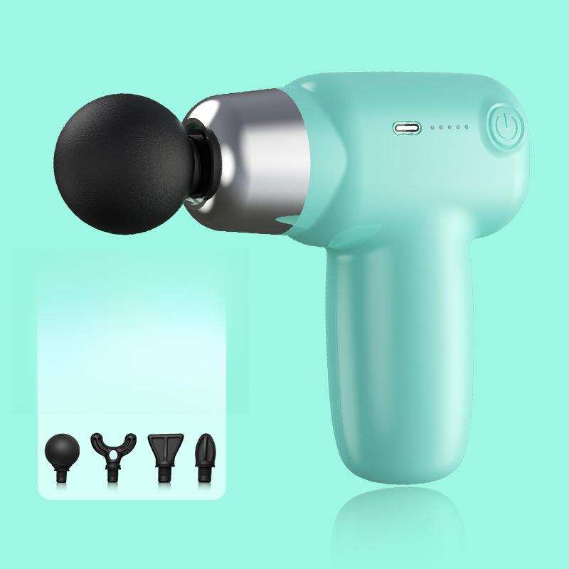 Svalová relaxace USB Mini masážní pistole Fasciální metr Svalová relaxace Vibrační pistole Tyč Masáž Fitness vybavení