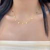 Multi-layer Acrylic Beaded Star Moon Starburst Charm Necklace for Women Bohemian Female Coin Chain Neck Jewelry