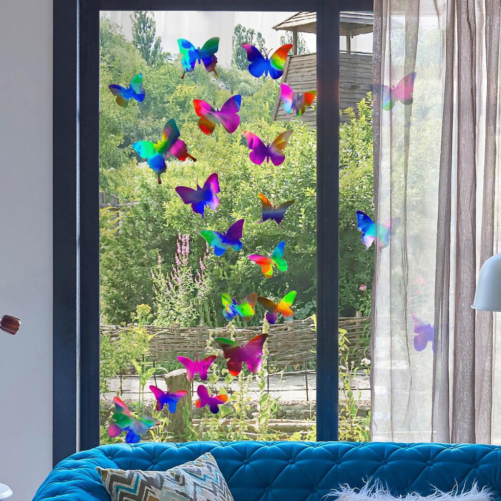 Ls13539 Laser Bunter Tier Schmetterling Wandaufkleber, Verschiedene Blickwinkel, Verschiedene Muster Und Farben