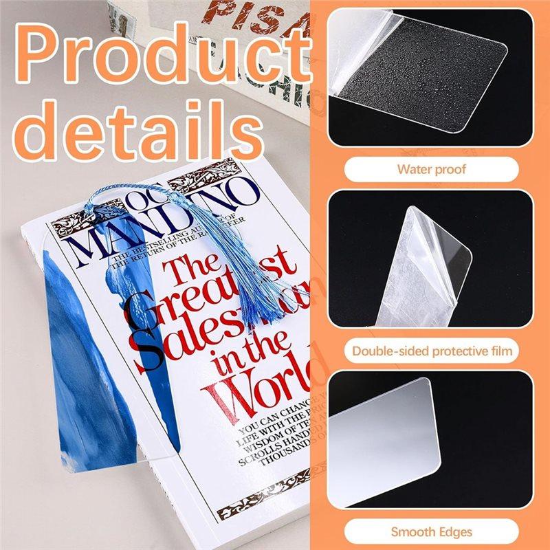 Good-Transparent Semicircle Bookmark Blank 6" X 2" Clear Acrylic Bookmarks Blanks 30 Pcs For DIY For Crafts Projects Markers