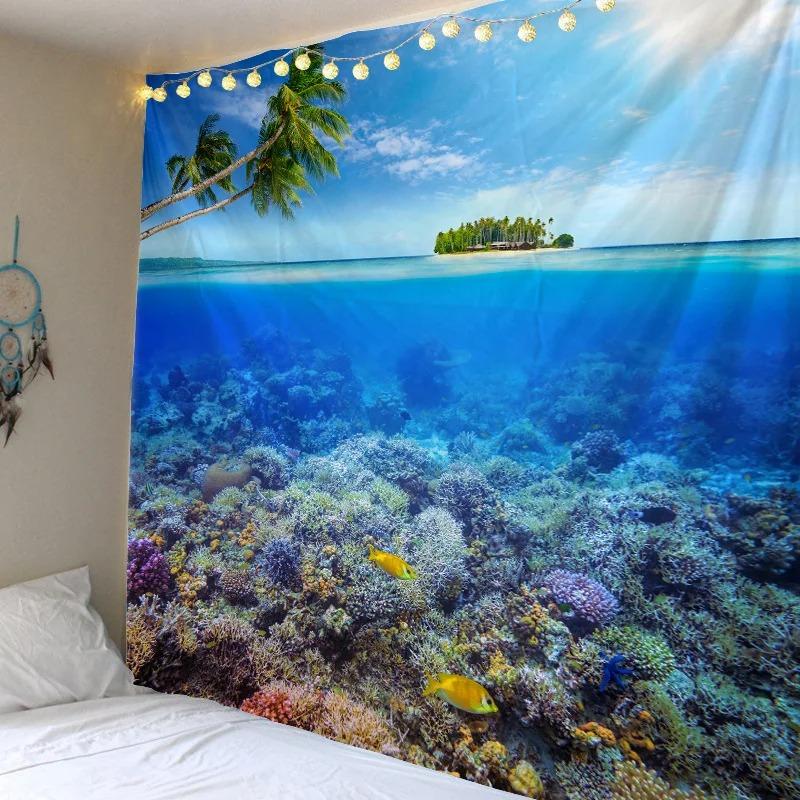 Декоративный гобелен с океанской акулой — фото 10