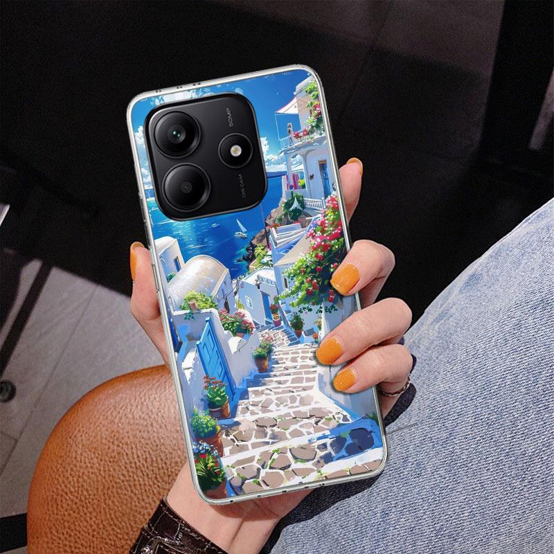 

Greece In Summer Santorini Phnoe Case for Phnoe Case for Xiaomi Redmi Note 15 14 14S 13 Pro Plus 12 12S 11S 11E 10S 10 11T 5G Un Redmi Note 13 5G