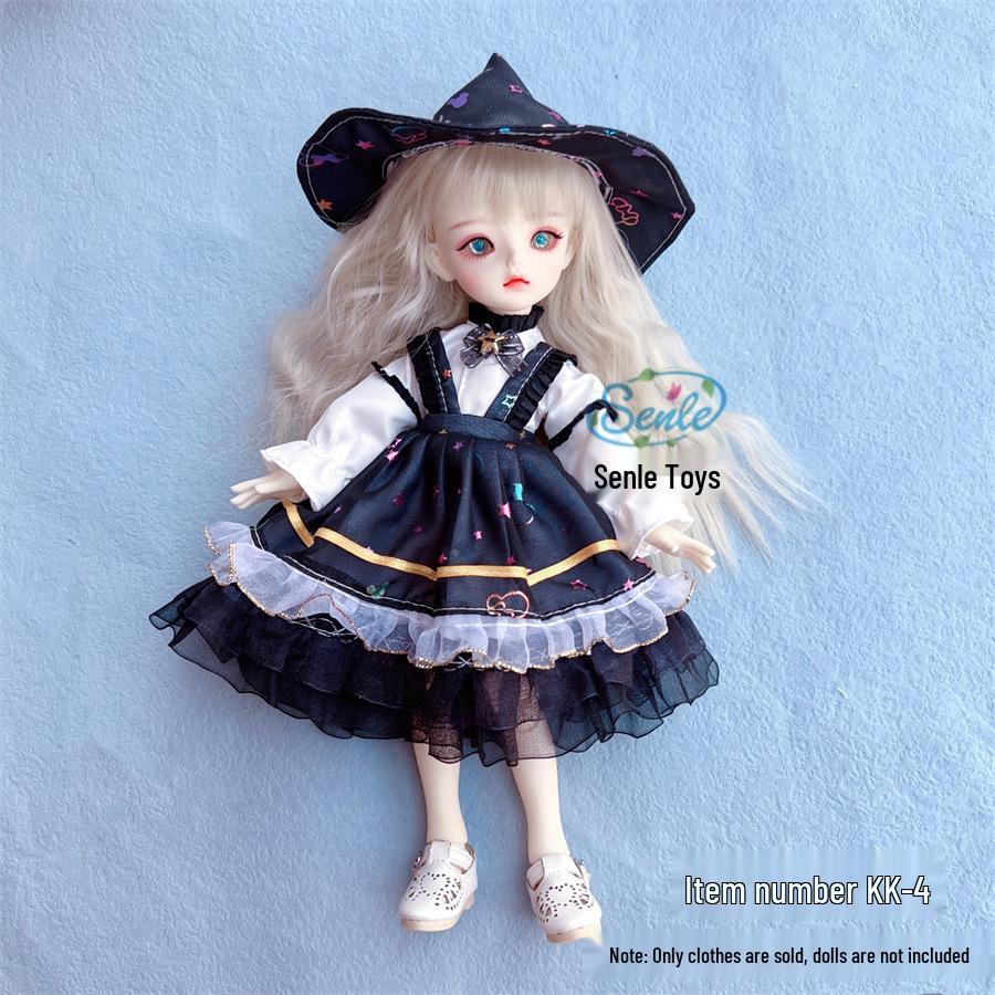 6-Punkt BJD Puppe 30cm Lolita Mädchen Kleiderset - Perfektes Geschenk