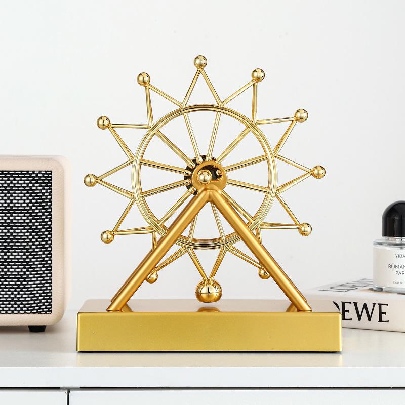Decoration Crafts Ferris Wheel Kinetic Art Perpetual Motion Mobile Milky Way Orbital Gadget Electric Wiggler Office Desk Toy
