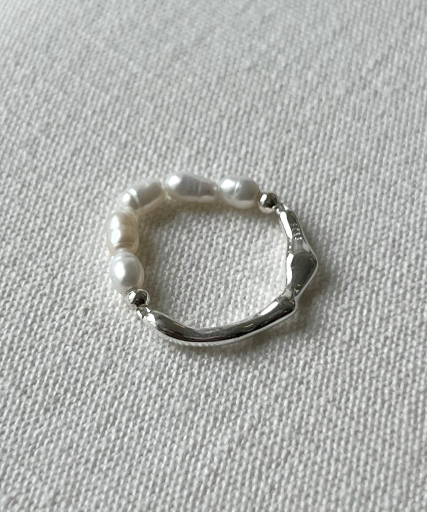 Baradu [Baradu 925] Two-Way Pearl Ring