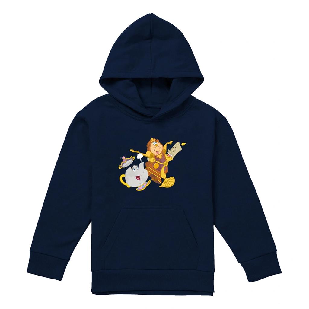 Beauty And The Beast Childrens/Kids Potts Cogsworth Lumiere Hoodie