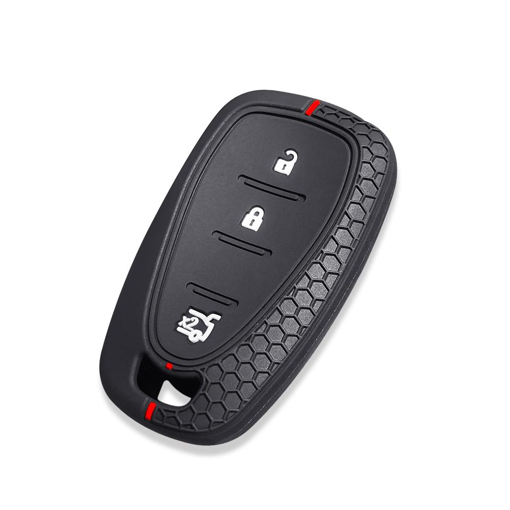 Soft Silicone Car Remote Key Case Cover Shell For Chevrolet New Malibu XL Equinox Cruze Spark Sonic Camaro Volt Bolt Captiva