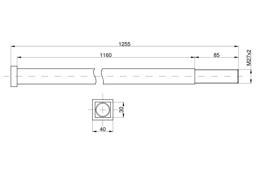 Axle Length 1250mm Disc