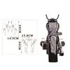 Waterproof Matte Silver Motorcycle Flame Sticker Kit For Fender Decorative Decal