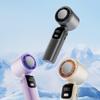 2026 New Semiconductor Refrigeration Handheld Fan 29000 RPM High-speed Violent Turbo Fan Folding Neck Hanging Ice Pack Small Fan