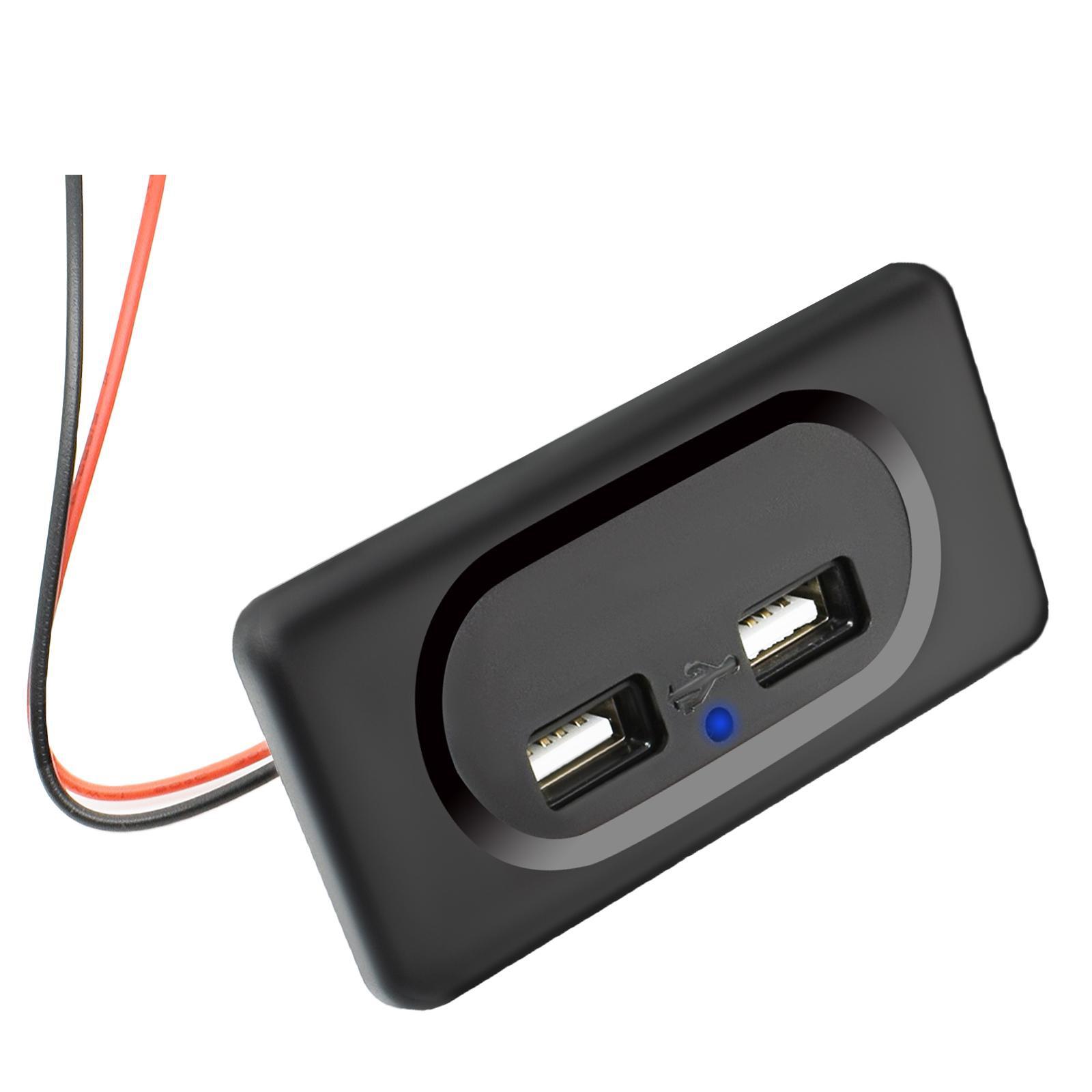 

12 В, двойной USB 3,1, автомобильный кемпер, розетка для быстрой зарядки, розетка для крепления на панели, зарядное устройство для телефона, лодка, караван, автобус, морской дом на колесах RV XYZ чёрный