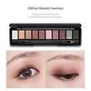 NOVO5077 Ten-Color Earth-Tone Eyeshadow Palette - Pearlescent & Matte for Smoky Makeup