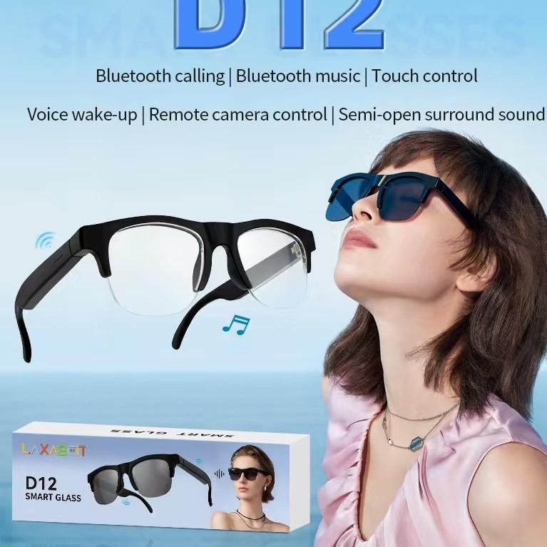 

CrossD12 Smart Audio Sunglasses with Bluetooth Calling & Music for 2026 D12 Clear Lens Glasses