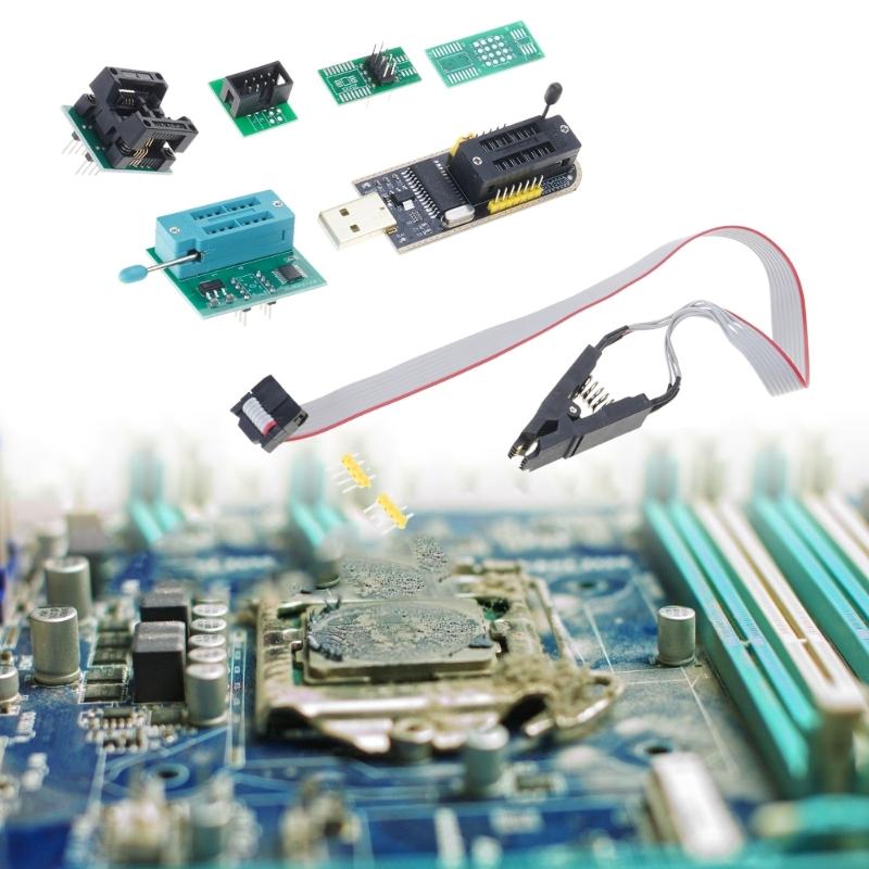 Portable CH341B IC Programmer Set with High Compatibility for Various Chip Types and Easy Operation