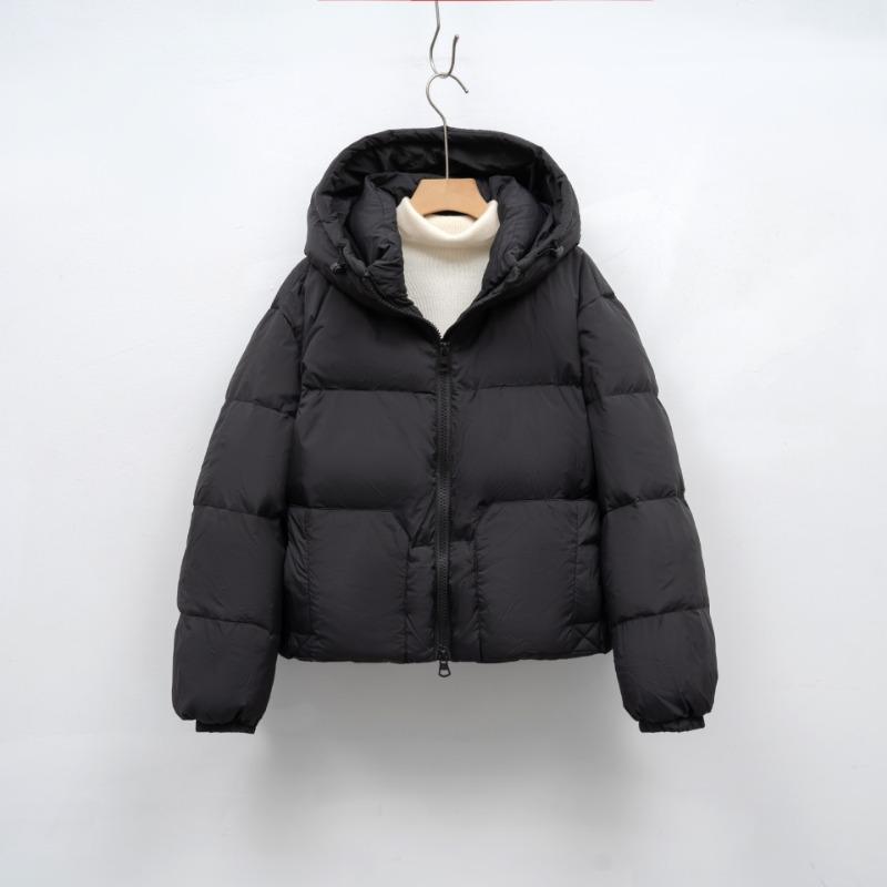 Casual Simple Down Jacket Women's Winter Short Small Hooded Thickened Bread Jacket