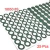 100pcs Self-Adhesive 21700 18650 26650 Battery Insulating Gasket, Hollow Paperboard Electrical Insulation Pad Rings 1S-8S Solid