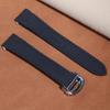 19mm 21mm FKM-Gummi-Uhrenarmband für Cartier Santos WSSA0009 WSSA0010 WHSA0021 Schnellwechsel-Stahl-Endstück-Verbindungsglied-Uhrenarmband