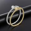 Kajia Women's Round Beads Titanium Steel Bracelet - Retro Stainless Steel Jewelry, Non-Fading.