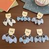 2Pcs Bow Children's Elastic Hair Band Sweet Girls Hair Rope Tie Ponytail Holder Rubber Band Kids Headwear Hair Accessories