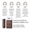 10 Arten Wiederverwendbare Augenbrauen-Schablonen Brauenstempel Formgebungs-Kit Augenbrauenstempel Formgebendes Make-up-Set Ein Schritt