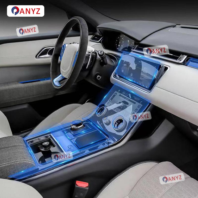 For Land Range Rover Velar -21 Gearbox Panel Navigation Screen Automotive Interior TPU Protective Film Anti-Scratch Sticker